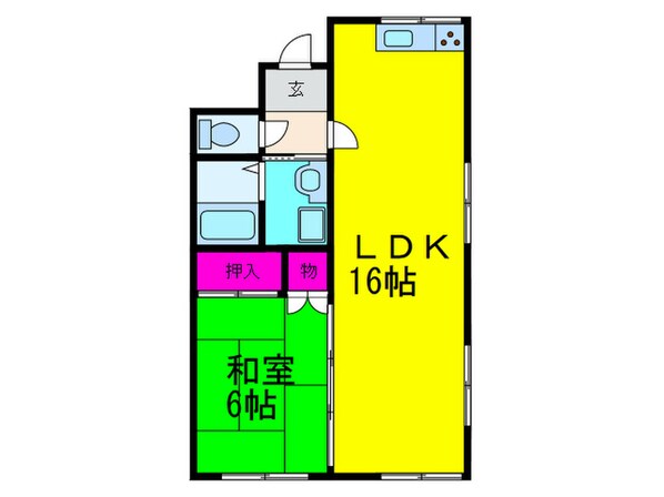 ヴィラ明野の物件間取画像